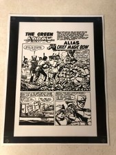 WORLD'S FINEST #104 ACETATE comic ART title half splash GREEN ARROW ELIAS 1959 picture