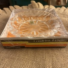 Luminarc Verrerie D'Arques France Ashtray Cendrier Prisme (diameter 6”) picture