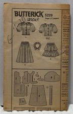 Butterick 5229 Size 7-10 Top, Skirt *PREOWNED* UNUSED  picture