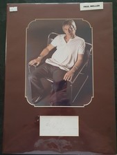 PAUL WELLER - Signed 16x12 Mounted White Page - MUSIC - SINGER picture