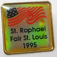 1995 Fair St. Louis St. Raphael USA Waving Flag Iridescent Color picture