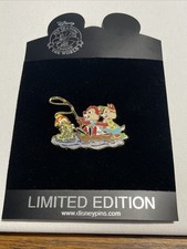 Rare Disney Shopping Pin- Father’s Day Series Fishing Chip & Dale 2009 LE 250 picture