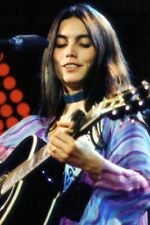 EMMYLOU HARRIS COLOR 24x36 inch Poster WITH GUITAR 1980'S picture