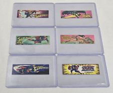 Vintage Vending Machine Stickers Batman Wonder woman 1979 DC Comic Mini Set of6 picture