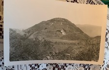 RPPC Real Photo Postcard Piramide El Sol Teotihuacan Mexico Pre Excavation  picture