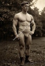 Handsome Young man SWIMSUIT Large Bulge Gay ‫men male jock 5x7 photo print M695 picture