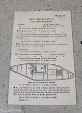 US WW2 May 4, 1942 Soldier's Handbook Basic Field Manual W/ Armored Insignia T03 picture