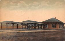 Railway Train Station Railroad Depot ROCKPORT Massachusetts 1907 Postcard picture
