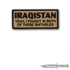 Combat Veteran - IRAQISTAN - OEF and OIF Embroidered Patch with WAX backing ISAF picture