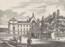 WESTMINSTER. Old Palace Yard in 1796 (from a drawing by Miller). London c1880 picture