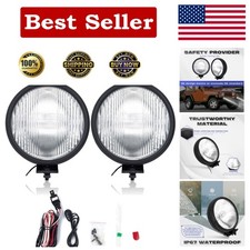 , FL7091 Fit for 1997-2006 Wrangler Tj Off-Road Pair Front Fog Lights Lens Bumpe picture