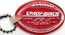 Vintage Keychain Spady Runcie Chevy Olds Cadil Geo Jeep Eagle Beatrice NE K294 picture