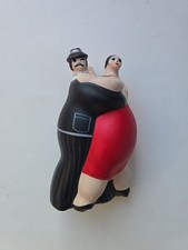 Vintage Tango Dancing Couple Ceramic Figurine Argentina 6” picture