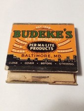 BUDEKE'S PER MA LITE PRODUCTS LOGO MATCHES GREAT FOR ANY VINTAGE COLLECTION picture
