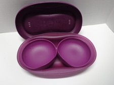 Tupperware Breakfast Maker Microwave Egg Cooker 4 Piece Purple picture