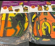 Beistle Pkgd Halloween Cutouts 9 Inch 8 Pack, 2-4 Packs. 8 Different Designs picture