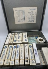 Vintage 1960s HALCO Metal First Aid Kit Case w/ Original Contents picture