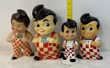 Vtg. Big Boy Restaurant Adv.Bank & Bobble Head Figurine Lot Of 4. 70s -2001 picture