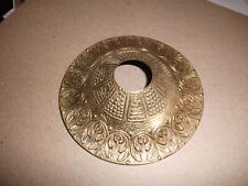 Vintage Brass Lamp Bottom Ring ORNATE  4.5