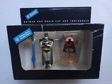 Never Opened Warner Bros. Vintage 1998 Batman and Robin Cup and Toothbrush Set picture