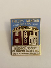 Phillips Mansion Historical Society Of Pomona Valley Lapel Pin P168 picture