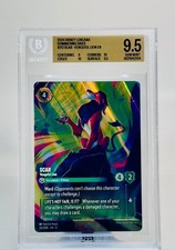 Disney Lorcana Scar Vengeful Lion Enchanted #212 BGS 9.5 GM Shimmering Skies picture