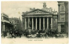 Postcard London Royal Exchange picture