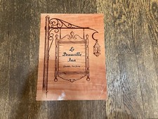 Le Deauville Inn Restaurant Menu Glendola New Jersey NJ 1950's Vintage MCM picture