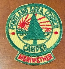 Vintage Portland Area Council Camper Patch - Meriwether - New picture