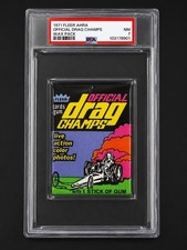 1971 Fleer AHRA OFFICIAL DRAG CHAMPS Wax Pack - PSA 7 RARE picture