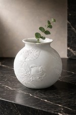 Vintage Manfred Frey White Bisque Kaiser Porcelain Vase - West Germany 5.5 In picture