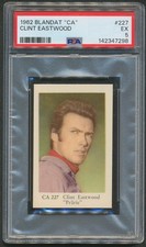 CLINT EASTWOOD 1962 BLANDAT ST. JARNSERIE CA #227 DUTCH CARD PSA 5 EX RARE picture