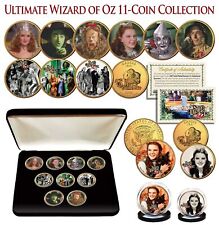 WIZARD OF OZ Kansas Quarter Gold Plated ULTIMATE 9-Coin Set w/BOX & 2 FREE COINS picture