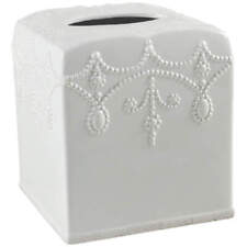Lenox French Perle White Square Tissue Box Cover 11572088 picture