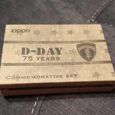 Zippo D-Day 75 Years Limited Edition Commemorative Set, Military Theme picture
