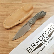 Bradford Knives Guardian Fixed Knife 3½ Inch AEB-L Steel Blade Micarta Handle picture
