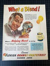 Vintage 1945 Florida Citrus Juice Print Ad picture