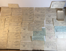 POLL TAX RECEIPTS United States 1915 + Fannin County Georgia Lot of 50+ Voting picture