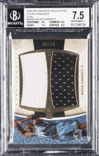 2005-06 EXQUISITE COLLECTION EXTRA EXQUISITE DUAL #EDKG KEVIN GARNETT BGS 7.5 picture