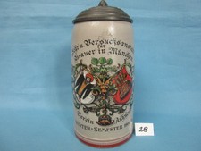 Munich child beer stein Munchen Kindl   Brewing school 1908 picture