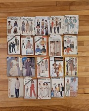 Vintage 1980s Sewing Patterns Lot of 20 Simplicity McCalls Butterick picture