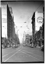 View down Broadway Los Angeles California Old Photo picture