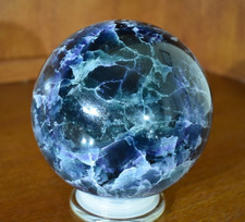 Large Fluorite Sphere 6855 grams or 15 LB 1.8 OZ. 160 mm picture