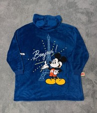 NEW Disneyland Paris Hoodie Small Medium Blue Fleece Mickey Embroidered Disney picture