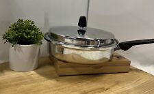Vintage Regal Frying Pan 3 Ply 18-8 Stainless Steel Made in USA with Lid picture