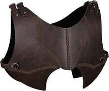 Medieval Faux Leather Chest Armor, Retro Mercenary Knight Archer Body Armor picture