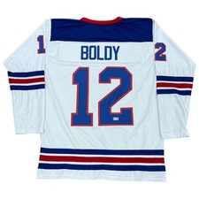 Matt Boldy Autographed USA Hockey (White #12) Custom Stitched Jersey - Beckett picture