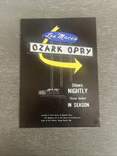 Vintage Brochure Lee Mace's Ozark Opry Lake Of The Ozarks Osage Beach Missouri picture