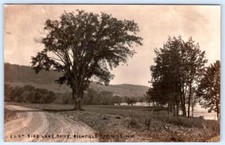 1911 RPPC EAST SIDE LAKE DRIVE RICHFIELD SPRINGS NEW YORK NY REAL PHOTO POSTCARD picture