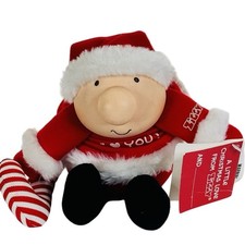 Ziggy Plush Santa Candy Cane Christmas Love w/Original Tags I LOVE YOU picture